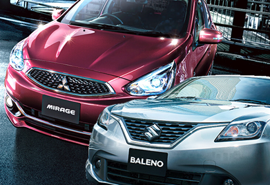 国内 マイナーコンパクト対決 バレーノ Vs ミラージュ クラログ